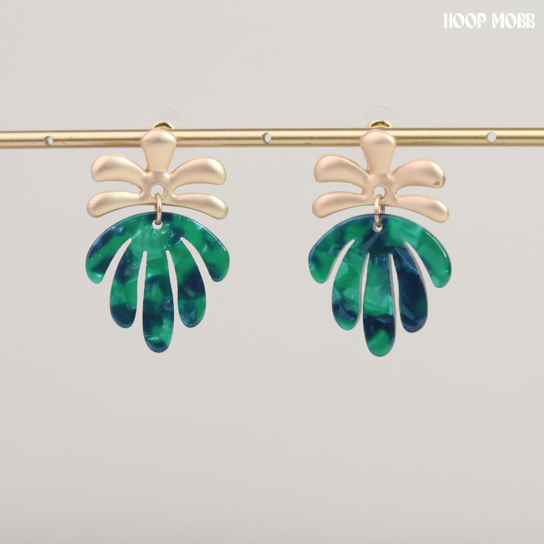 Cancun Mini Earrings - Green