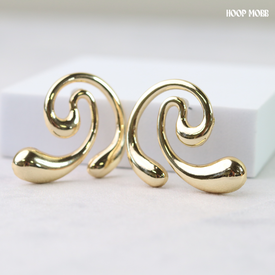 Swivel Earrings - Gold