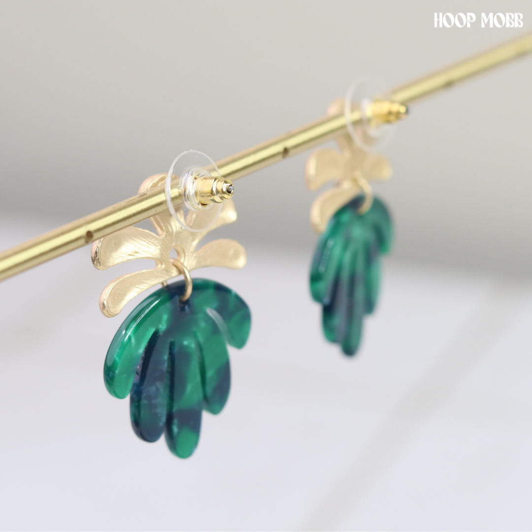 Cancun Mini Earrings - Green