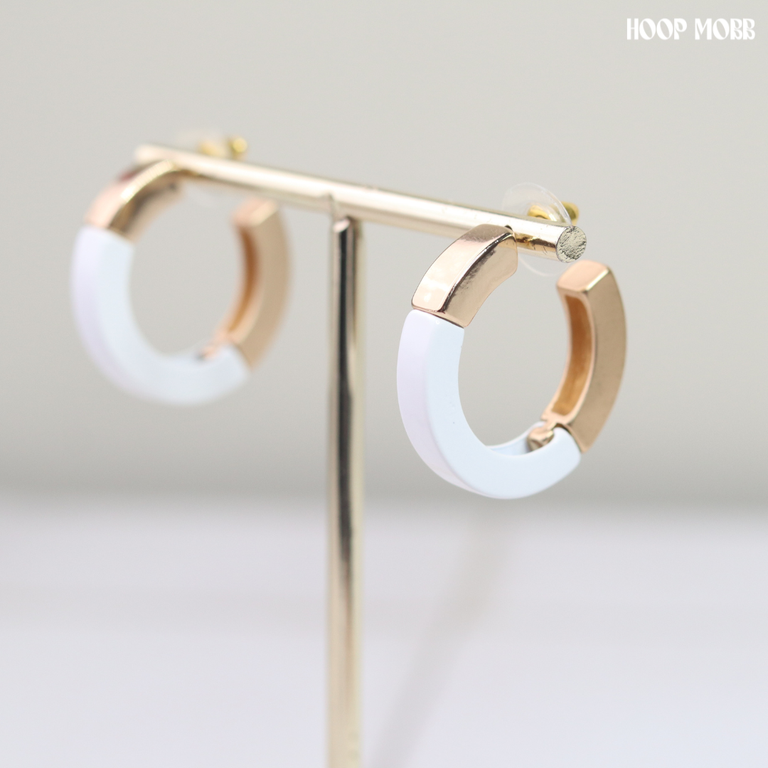 Business Class Hoops - White
