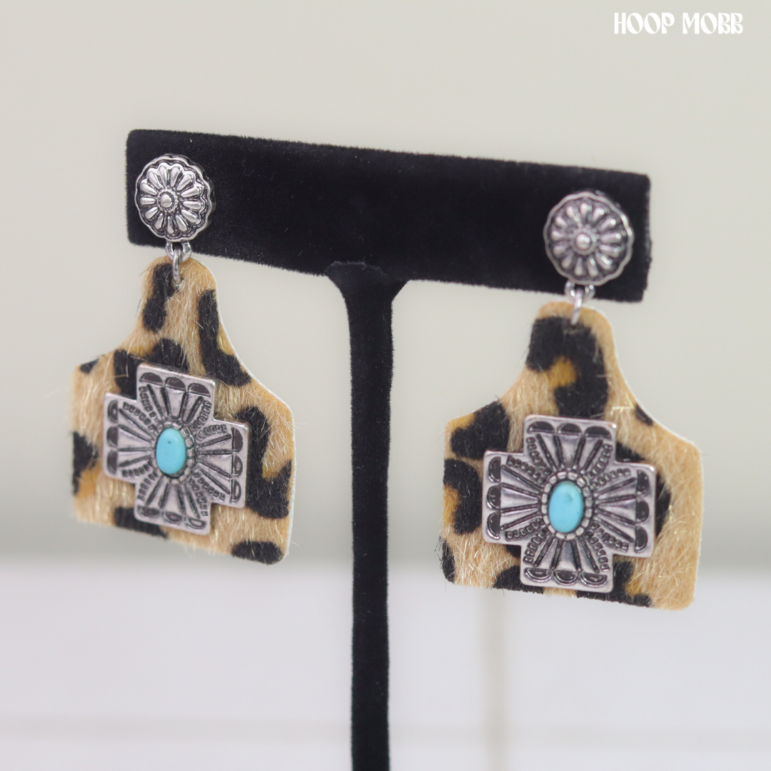 Rodeo Earrings - Brown