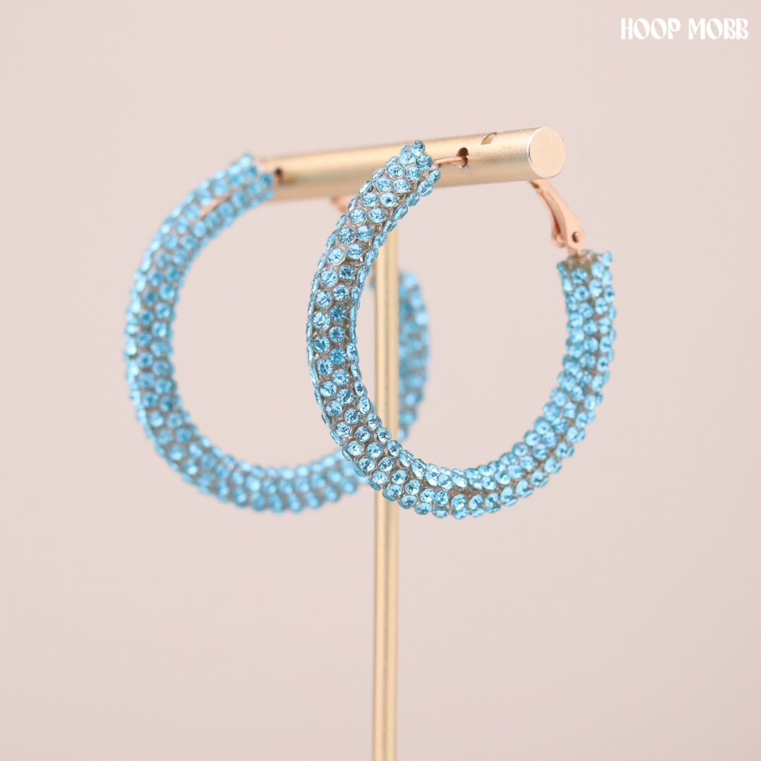 Party Girl Hoops - Blue
