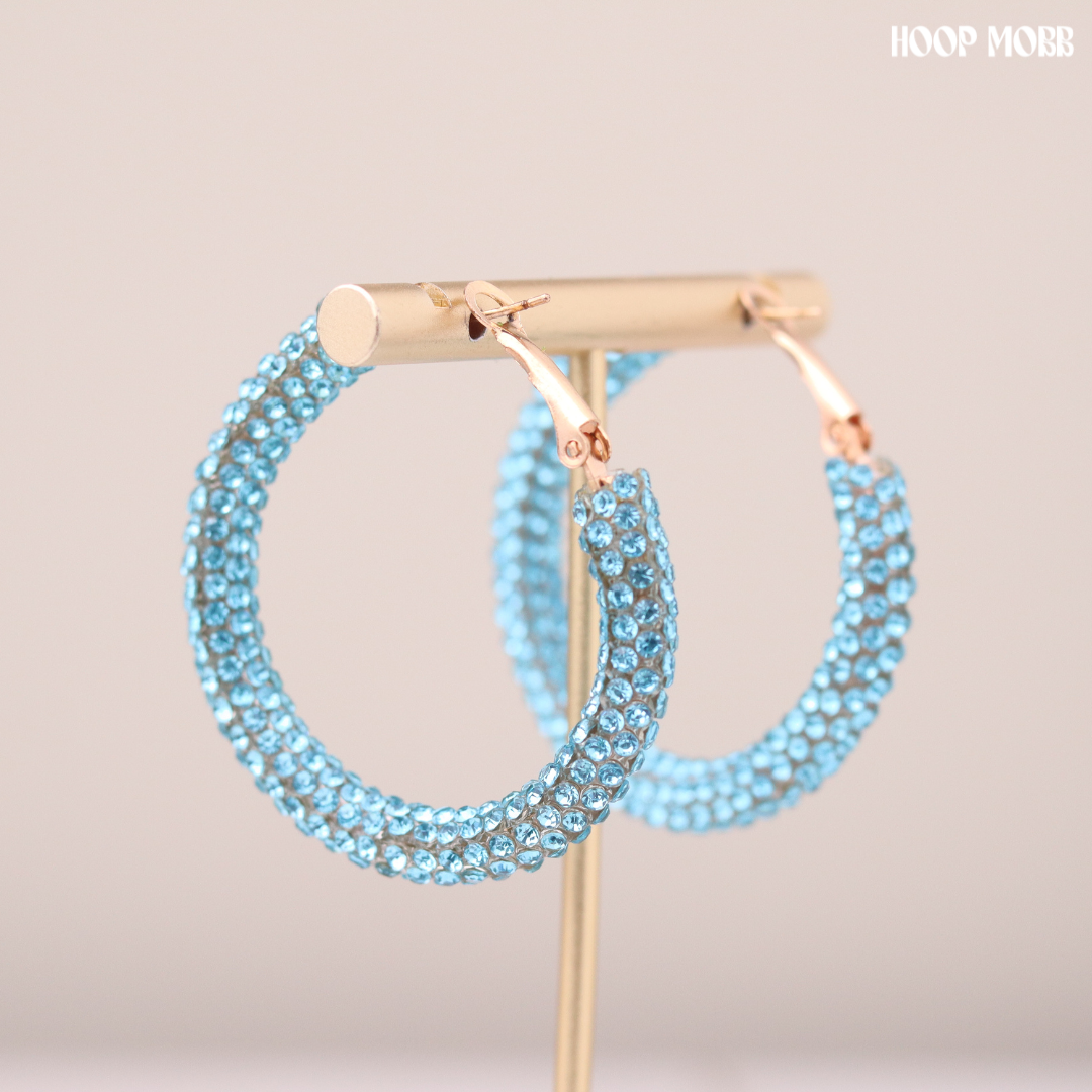 Party Girl Hoops - Blue