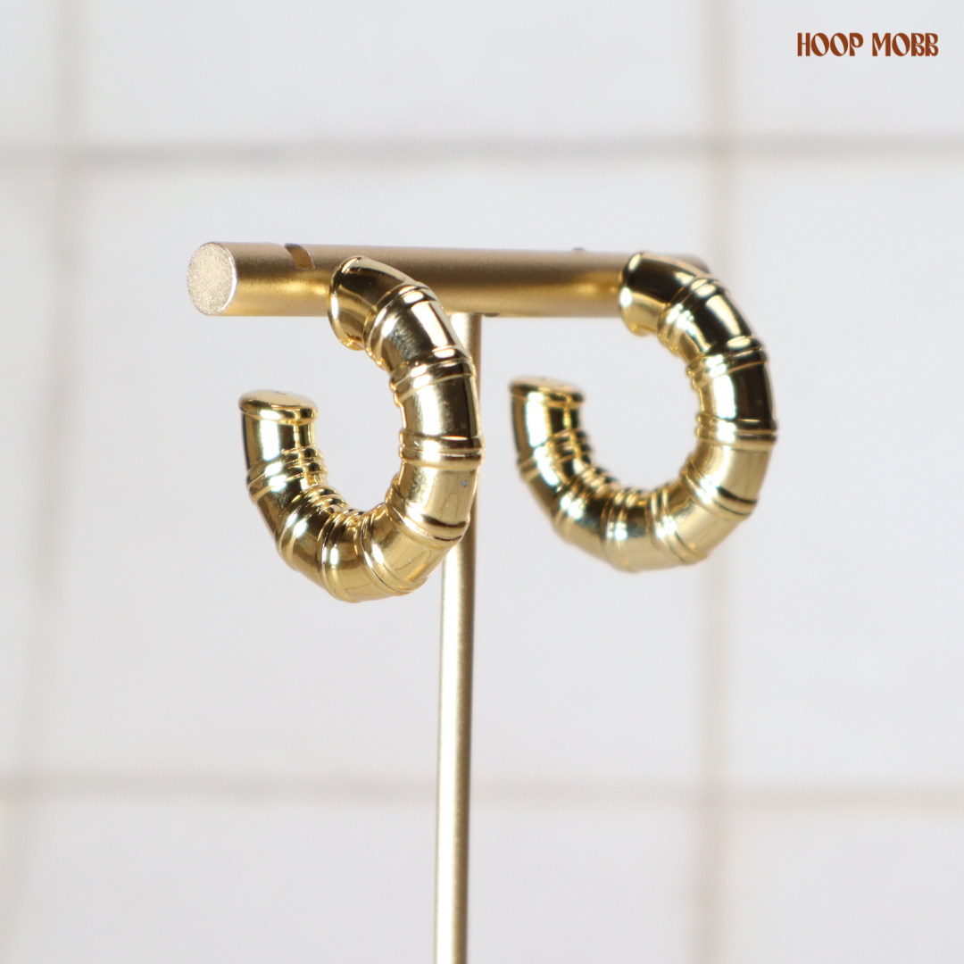 Pipe Down Hoops - Gold