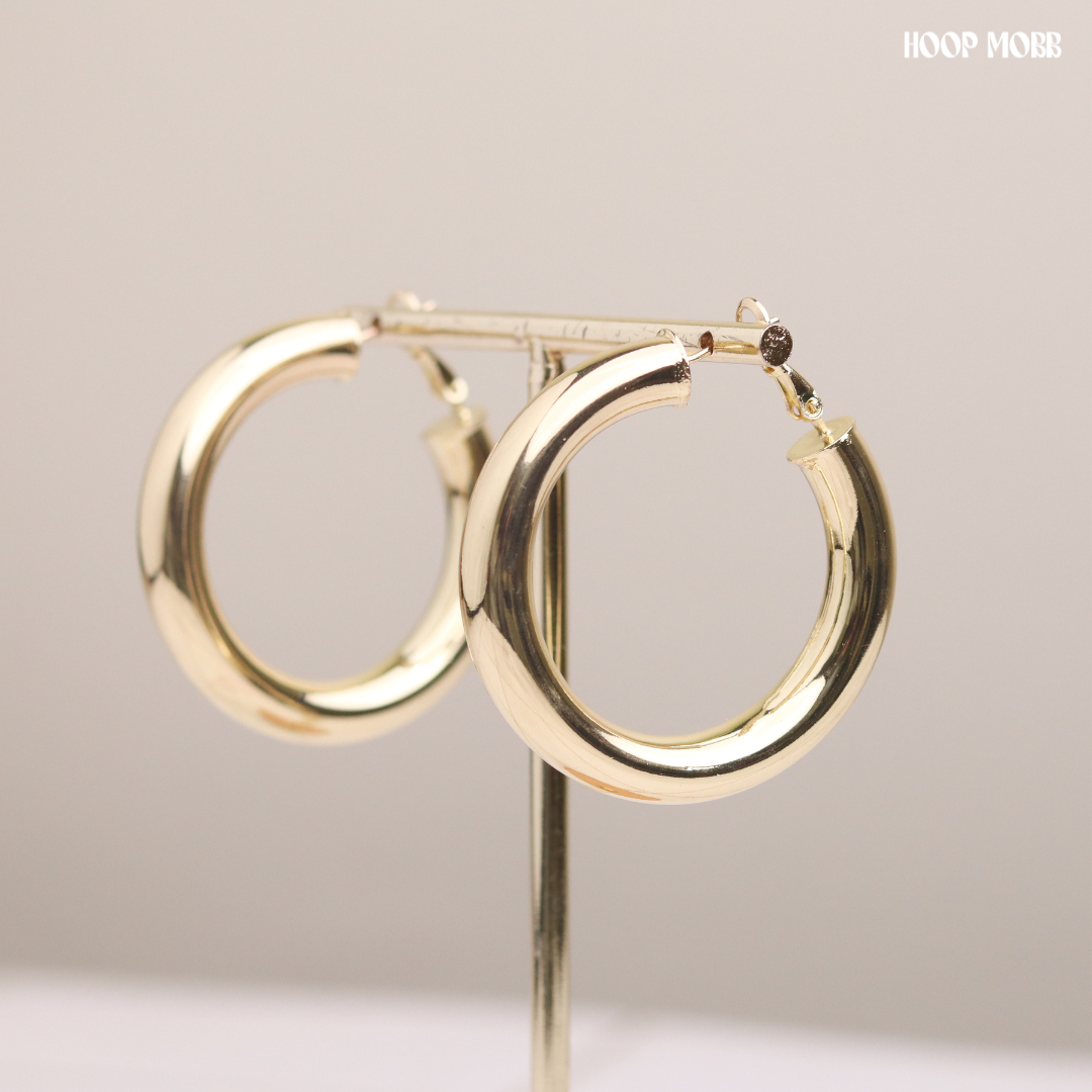 BABY FAT MINI HOOPS - GOLD