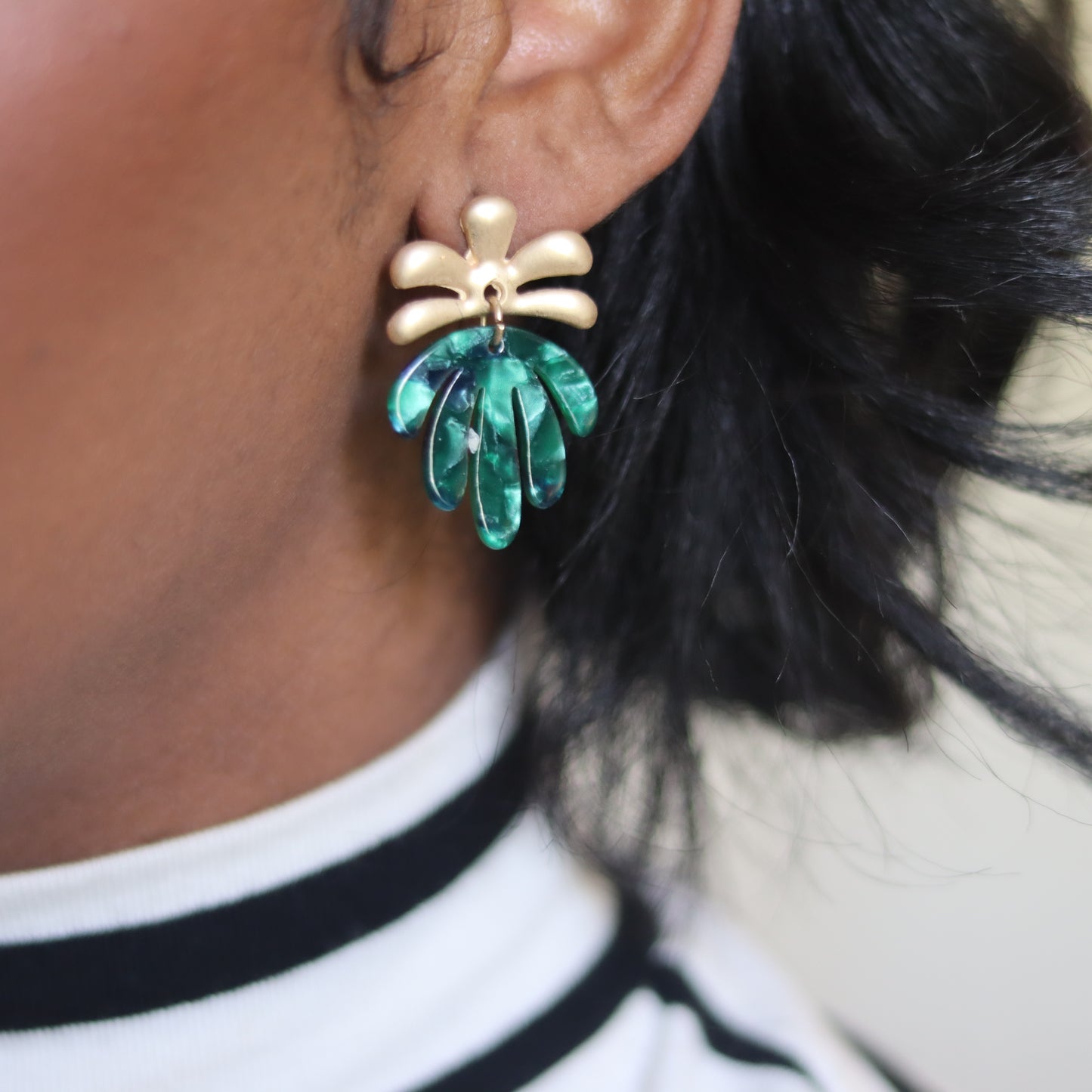 Cancun Mini Earrings - Green