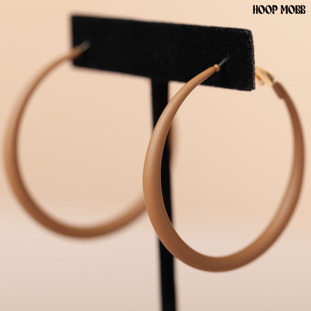 MELANATED HOOPS - WALNUT/MEDIUM