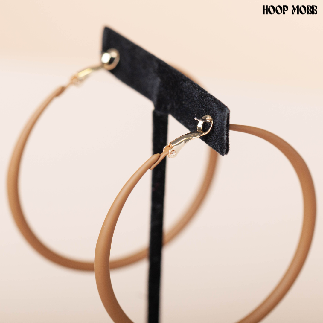 MELANATED HOOPS - WALNUT/MEDIUM