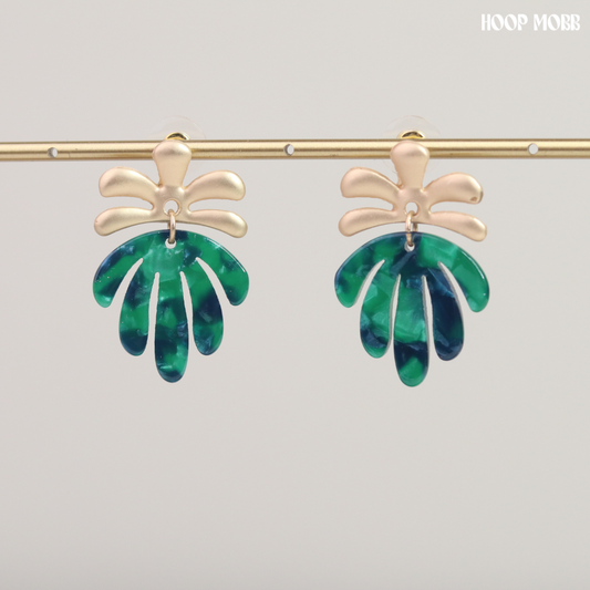 Cancun Mini Earrings - Green