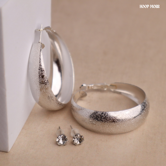 Glisten Earring Set - Silver