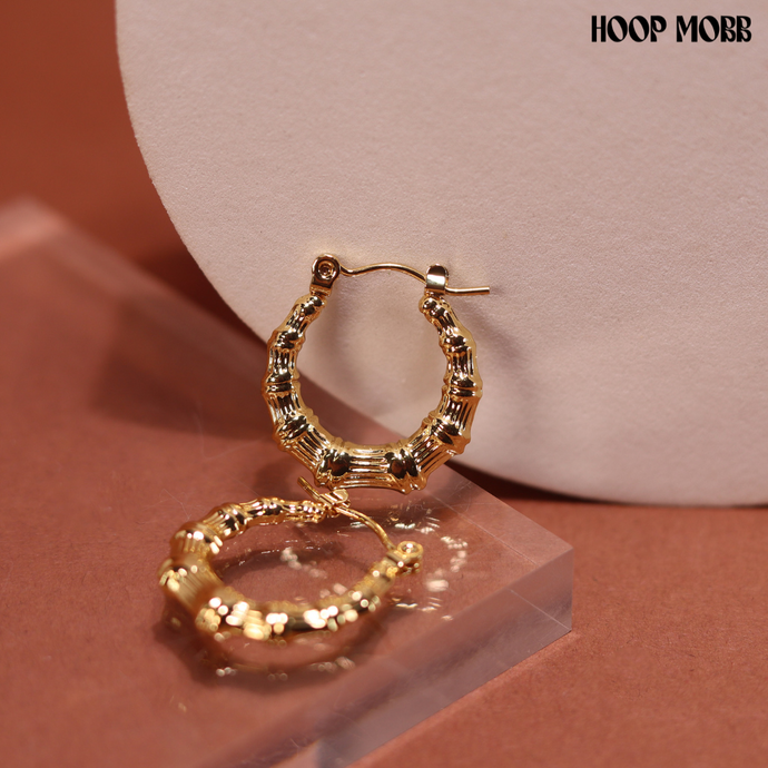 LIL BOO BAMBOO HOOPS - GOLD