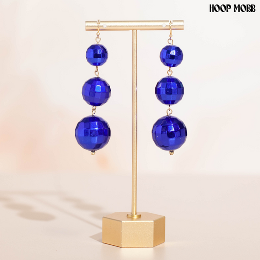 JINGLE BALL EARRINGS - BLUE