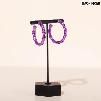 CANDY BAMBOO HOOPS - PURPLE