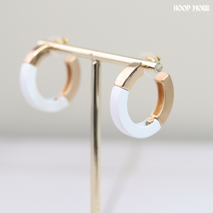 Business Class Hoops - White