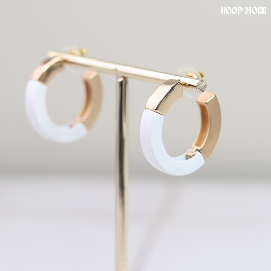 Business Class Hoops - White