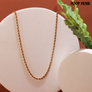 ROPE CHAIN NECKLACE - GOLD