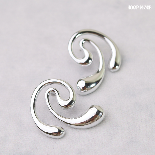 Swivel Earrings - Silver