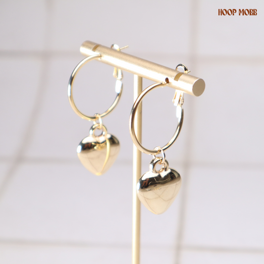 Love Come Down Hoops - Gold