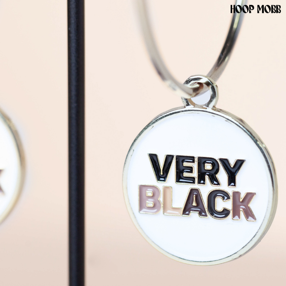 VERY BLACK MOBB CHARMS™ SET - WHITE/SILVER