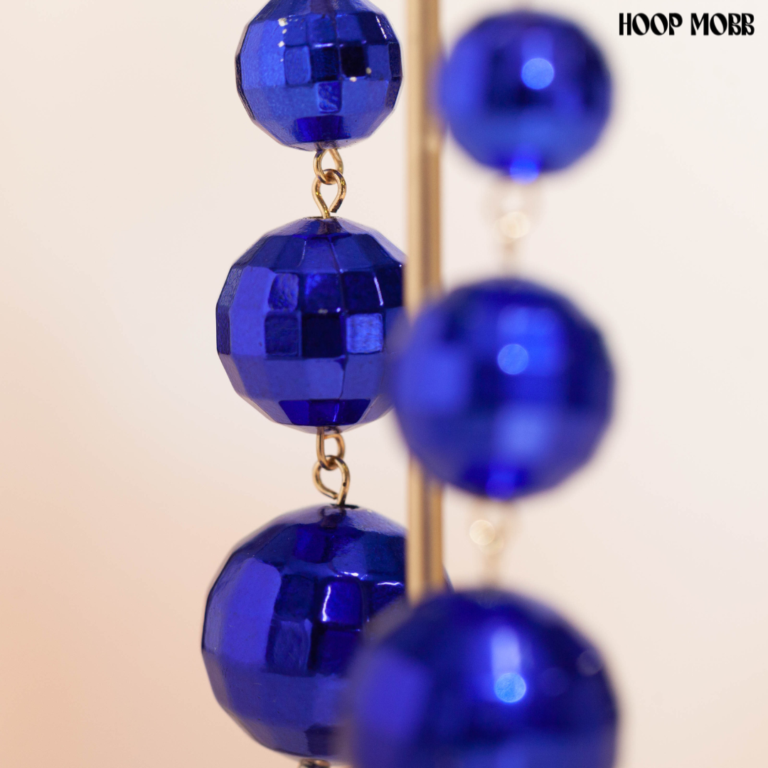 JINGLE BALL EARRINGS - BLUE