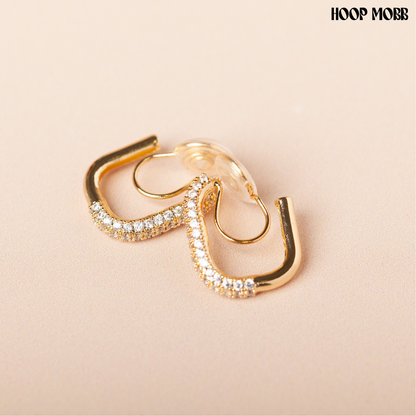 ICY HUGGIE CLIP ON HOOPS