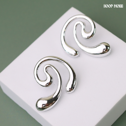 Swivel Earrings - Silver