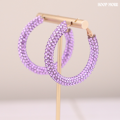 Party Girl Hoops - Purple