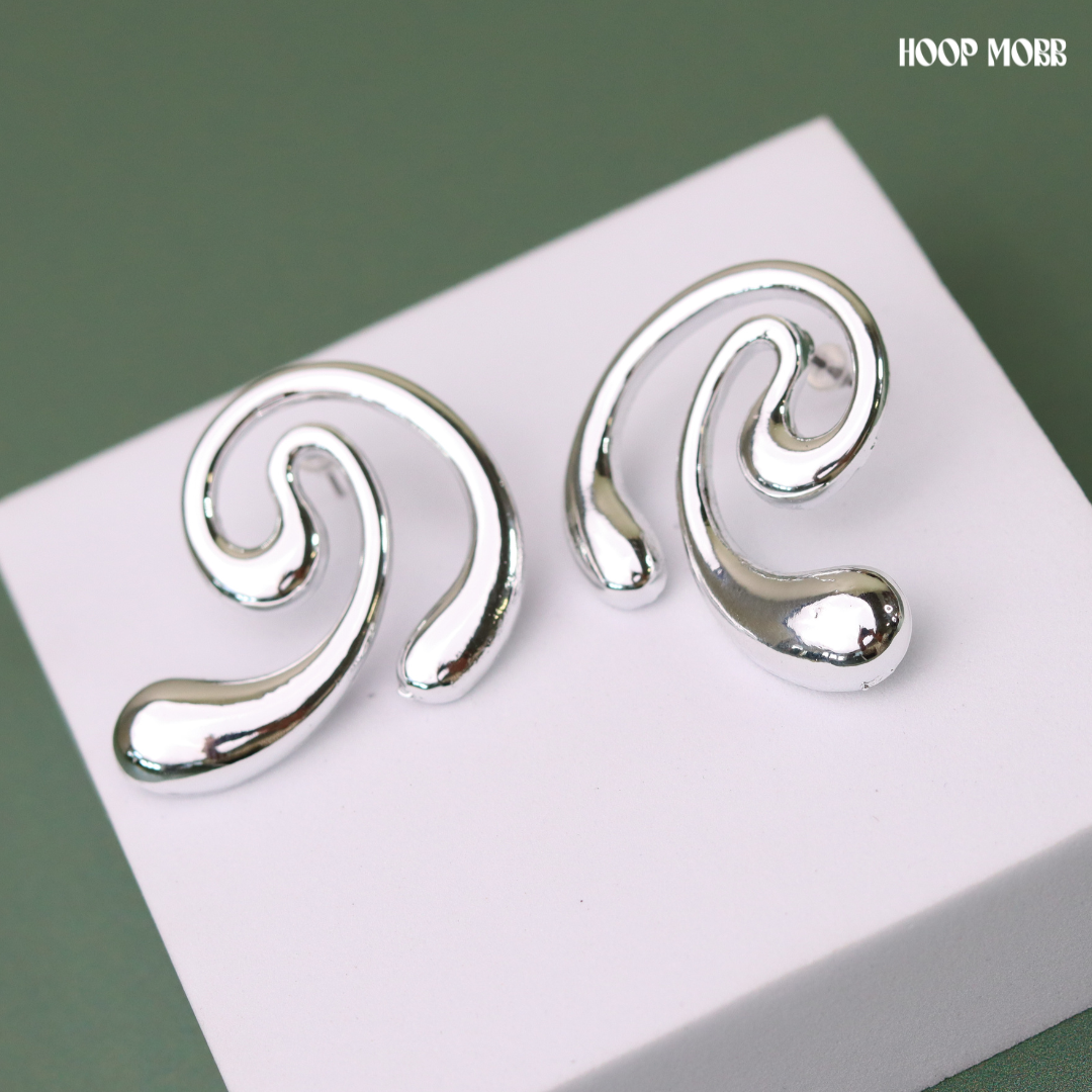 Swivel Earrings - Silver