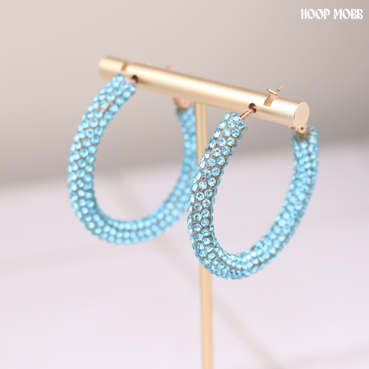 Party Girl Hoops - Blue