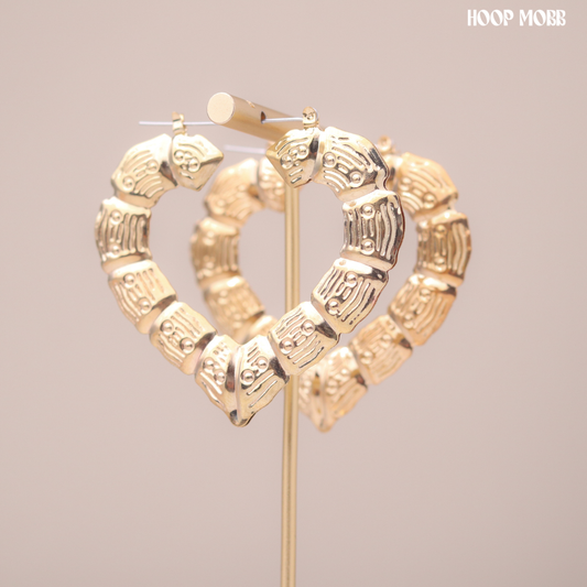 Love Bamboo Hoops - Gold