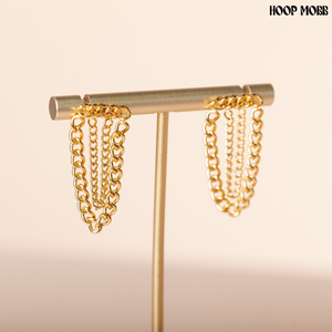 PULL MY CHAIN EARRINGS - GOLD