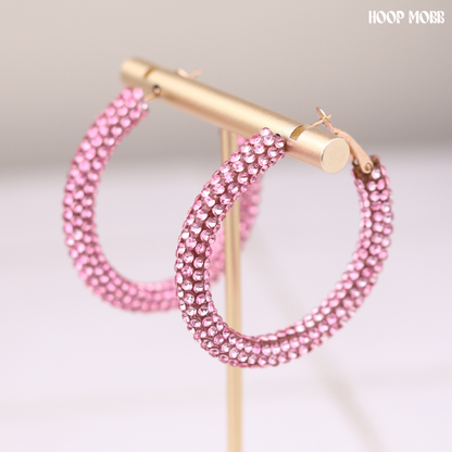 Party Girl Hoops - Pink
