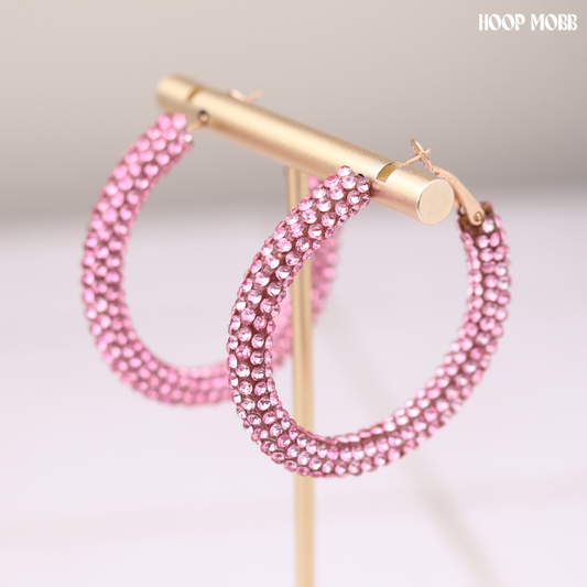 Party Girl Hoops - Pink