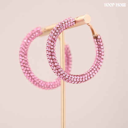 Party Girl Hoops - Pink