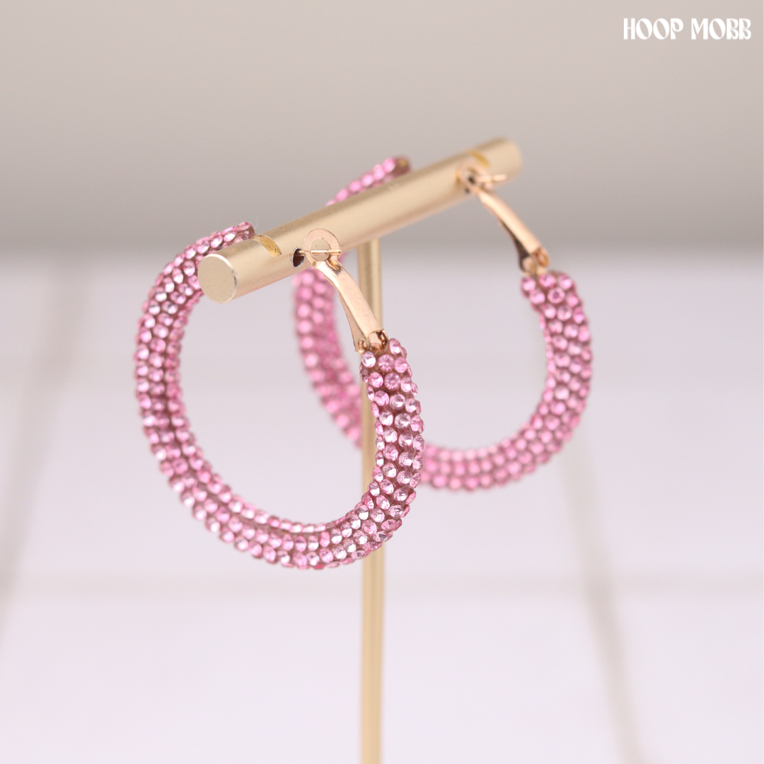 Party Girl Hoops - Pink