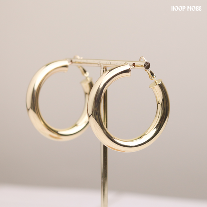 BABY FAT MINI HOOPS - GOLD