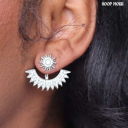 Anchor Earrings - Silver