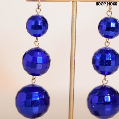 JINGLE BALL EARRINGS - BLUE