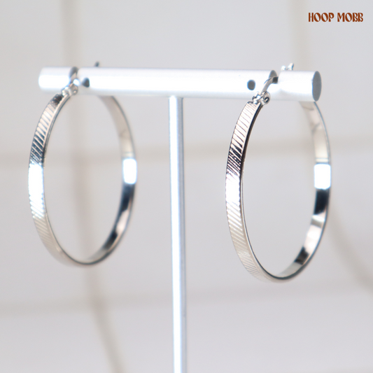 Light Flex Hoops - Silver