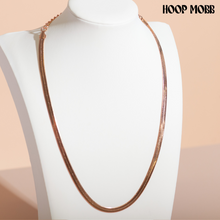 Load image into Gallery viewer, SILK HERRINGBONE CHAIN - ROSE GOLD
