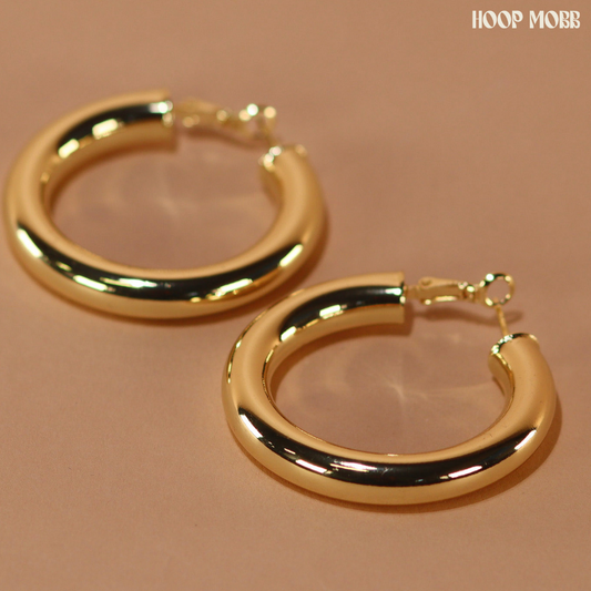 BABY FAT MINI HOOPS - GOLD