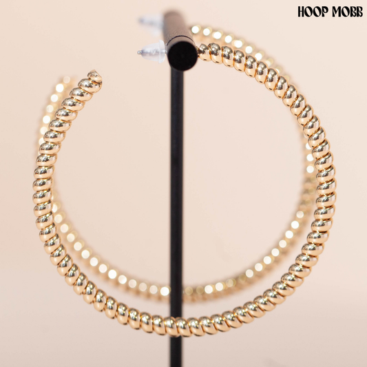 TWIST & SHOUT HOOPS - GOLD