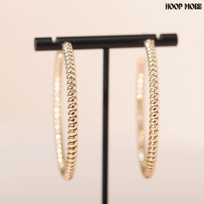 TWIST & SHOUT HOOPS - GOLD