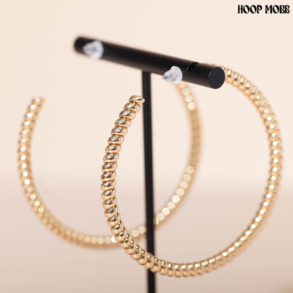 TWIST & SHOUT HOOPS - GOLD