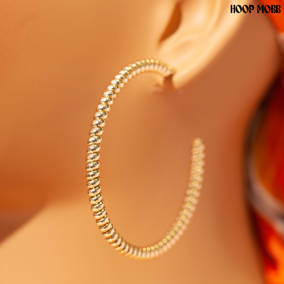 TWIST & SHOUT HOOPS - GOLD