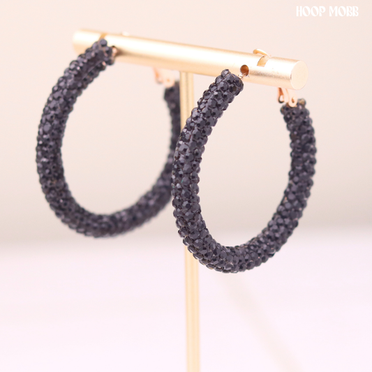 Party Girl Hoops - Black