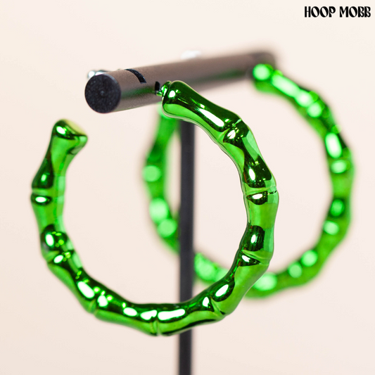 CANDY BAMBOO HOOPS - GREEN