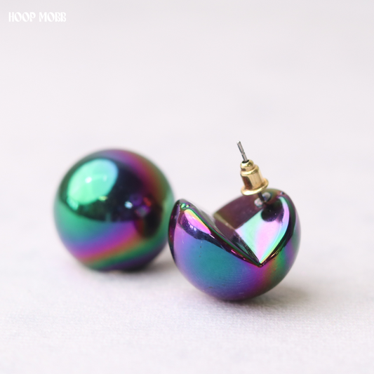 Gum Ball Earrings - Galaxy