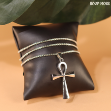 Load image into Gallery viewer, ANKH NECKLACE - SILVER