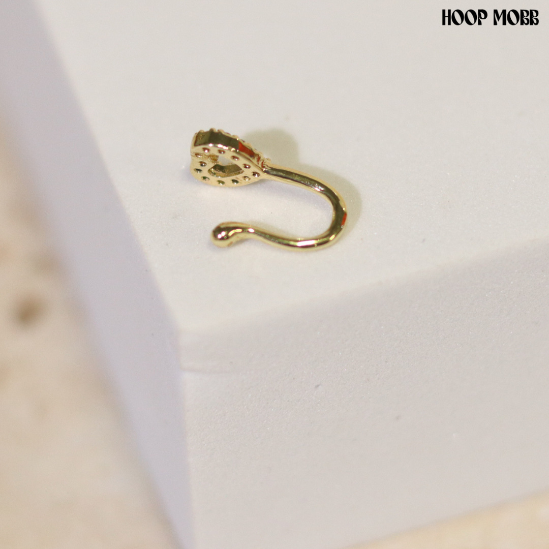 BABY LOVE CLIP ON NOSE RING - GOLD